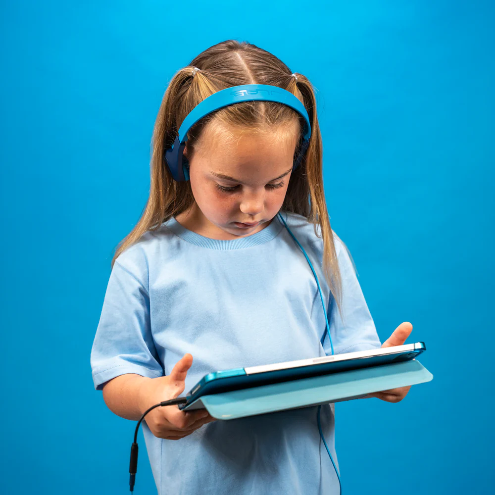 JBuddies Pop Wired Kids Headphones Blue - Image 4