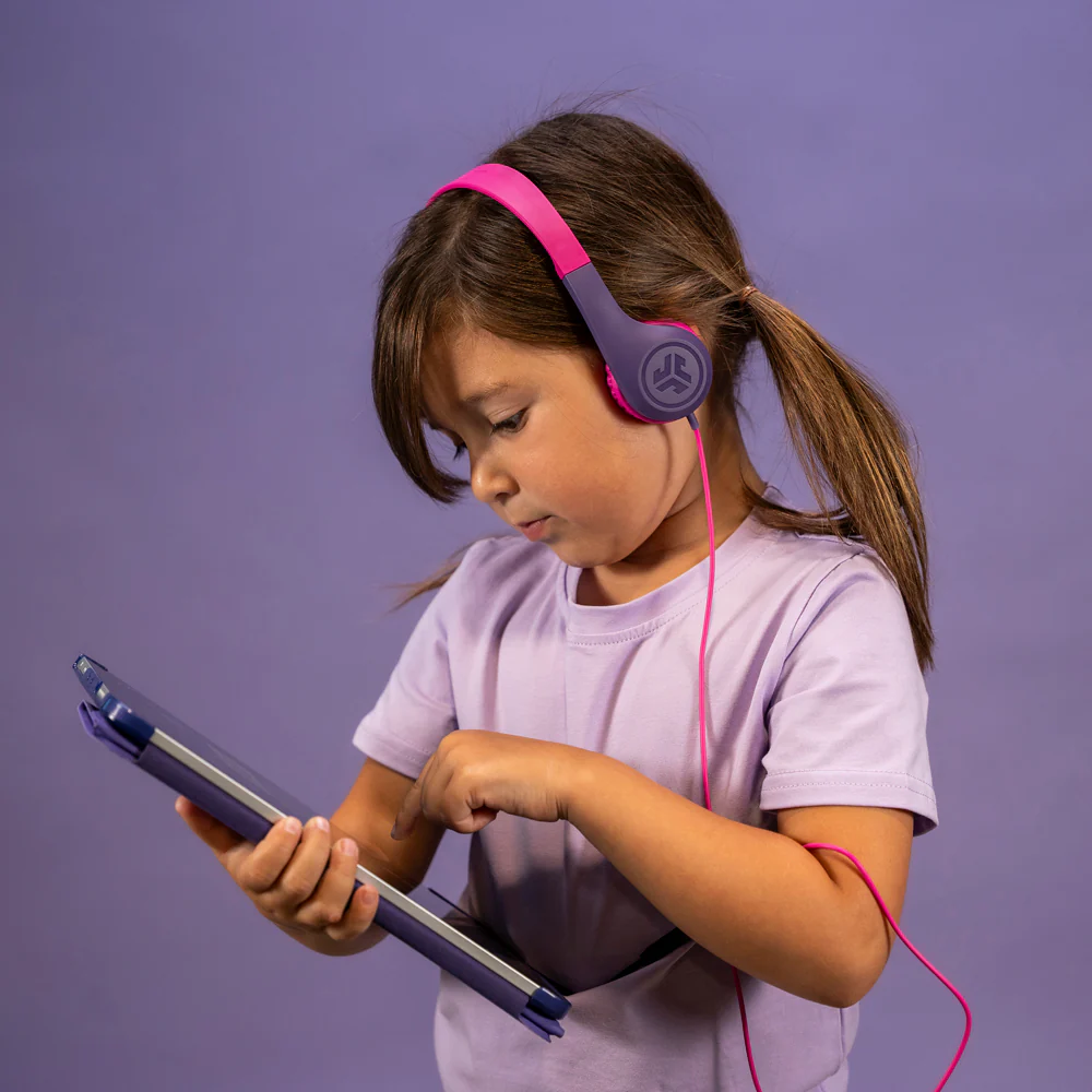 JBuddies Pop Wired Kids Headphones Pink - Image 3